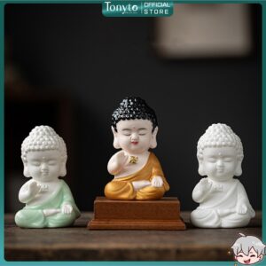 Tượng Phật Như Lai Size Nhỏ Gốm Sứ - Decor Phong Thủy An Yên