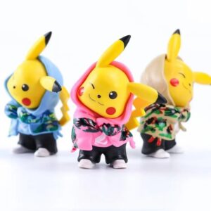 Mô Hình Pikachu Cute Mặc Đồ HipHop Siêu Đáng Yêu - Mô Hình Pokemon Trang Trí, Làm Quà Tặng