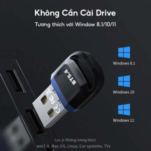 USB Bluetooth 5.4 Dongle Cho Máy Tính PC, Laptop Kết Nối Wifi, Loa, Máy In, Chuột, Bàn Phím
