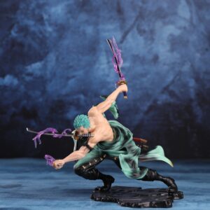 Mô Hình Zoro 300 Thế Giới Cầm Tam Kiếm, Có 2 Đầu Thay Đổi Được 28cm - Mô Hình One Piece FullBox