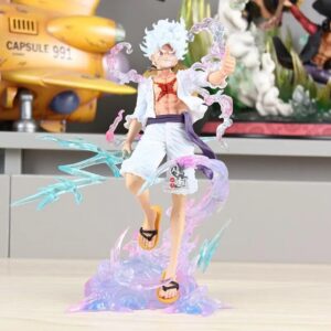 Mô Hình One Piece Luffy Gear 5 Dáng Đứng Nika Cầm Tia Sét