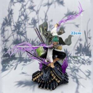 Mô Hình Roronoa Zoro Tam Kiếm Ngồi Trên Mái Nhà Cao 22cm - Mô Hình One Piece FullBox
