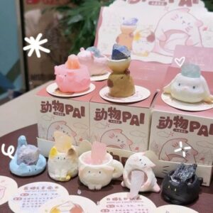Blindbox Meomeo Pal v2 Cat Crystal Làm Quà Tặng, Trang Trí Bàn Làm Việc