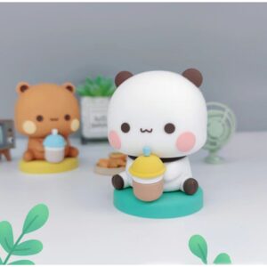 Mô Hình Gấu Trú Dudu và Bubu Trang Trí Bàn Làm Việc, Taplo, Quà Tặng