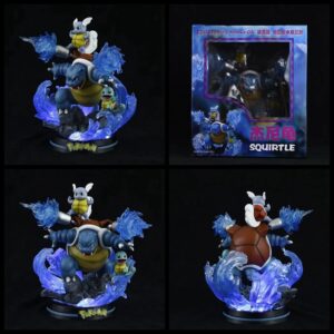 [ĐẾ LED] Mô Hình Rùa Jenny Tiến Hóa Các Cấp Cao 25cm Fullbox | Mô Hình Pokemon