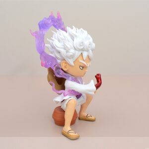 Mô Hình One Piece Luffy Gear 5 & Zoro Chibi Ngồi Trên Thùng Gỗ