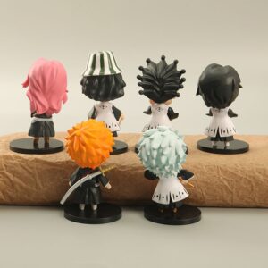 Set 6 Mô Hình Bleach - Nhân Vật Ichigo Kurosaki, Toshiro Hitsugaya, Zaraki Kenpachi, Urahara Kisuke