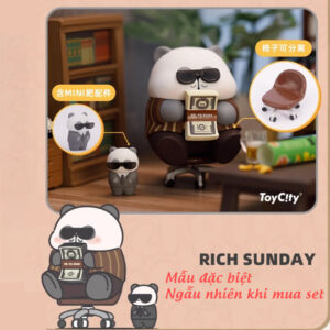 Set 6 Mô Hình Gấu Trúc Panda Cute - Blindbox ToyCity MR.PA Working Week