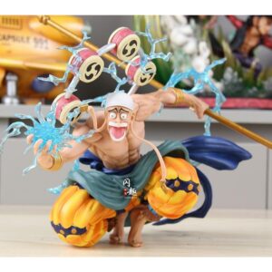 Mô Hình One Piece Chúa Trời Enel Tư Thế Ngồi Có 3 Đầu Thay Thế