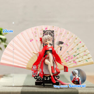 Mô hình Kasugano Sora Kimono 26cm Kèm Quạt và Thanh K.iếm Samurai, Mô Hình Anime Nữ Gợi Cảm Đáng Yêu