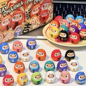 [1 Hộp 4 Bé Nhỏ] Mô Hình Blindbox Pray Dharma Hổ Béo Mini Cầu Phúc May Mắn
