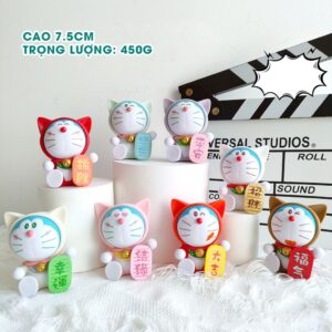 Mô Hình Doraemon Thần Tài May Mắn, Dễ Thương Làm Quà Tặng, Đồ Trang Trí