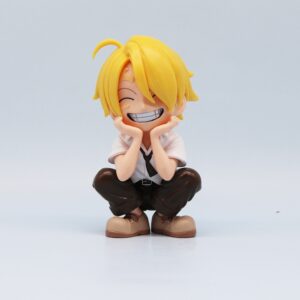 Mô Hình Luffy, Sanji, Zoro Chibi Ngồi Cười Đáng Yêu Fullbox - Mô Hình One Piece