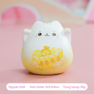 Mèo Thần Tài Mini May Mắn, Dễ Thương, Dùng Để Trang Trí Tiểu Cảnh
