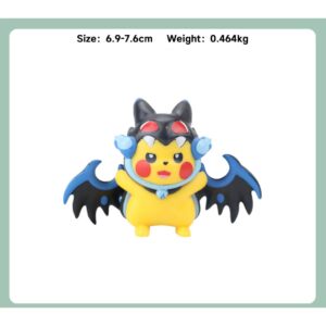 Mô Hình Pikachu Cosplay Biến Hình Siêu Đáng Yêu - Mô Hình Pokemon Trang Trí, Làm Quà Tặng