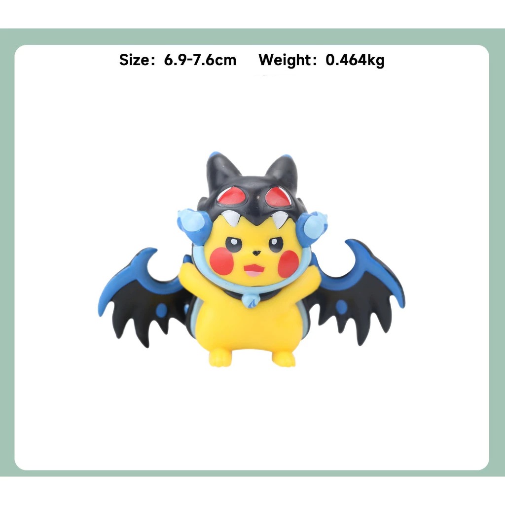 Mô Hình Pikachu Cosplay Biến Hình Siêu Đáng Yêu - Mô Hình Pokemon Trang Trí, Làm Quà Tặng