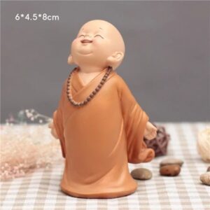 Tượng Chú Tiểu An Nhiên Vui Vẻ Yêu Đời Tự Tại | Trang Trí Bàn Làm Việc, Phòng Ngủ, Phòng Khách, Tiểu Cảnh, Làm Quà Tặng