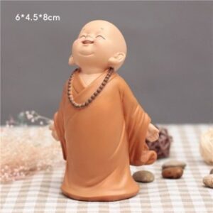 Tượng Chú Tiểu An Nhiên Vui Vẻ Yêu Đời Tự Tại | Trang Trí Bàn Làm Việc, Phòng Ngủ, Phòng Khách, Tiểu Cảnh, Làm Quà Tặng