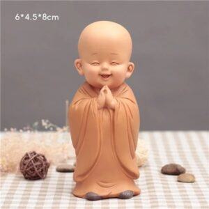 Tượng Chú Tiểu An Nhiên Vui Vẻ Yêu Đời Tự Tại | Trang Trí Bàn Làm Việc, Phòng Ngủ, Phòng Khách, Tiểu Cảnh, Làm Quà Tặng
