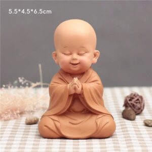 Tượng Chú Tiểu An Nhiên Vui Vẻ Yêu Đời Tự Tại | Trang Trí Bàn Làm Việc, Phòng Ngủ, Phòng Khách, Tiểu Cảnh, Làm Quà Tặng