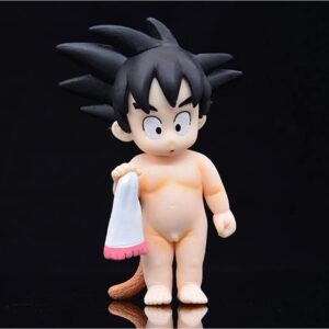 Mô Hình Son Goku Cầm Khăn Cởi Trần Đi Tắm Siêu Dễ Thương - Mô Hình Dragon Ball