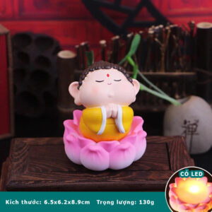 Tượng Phật Chibi Đáng Yêu Mang Lại May Mắn, An Lành Dùng Để Trang Trí