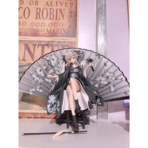 Mô hình Kasugano Sora Kimono 26cm Kèm Quạt và Thanh K.iếm Samurai, Mô Hình Anime Nữ Gợi Cảm Đáng Yêu