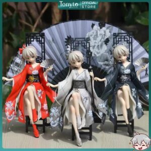 Mô hình Kasugano Sora Kimono 26cm Kèm Quạt và Thanh K.iếm Samurai, Mô Hình Anime Nữ Gợi Cảm Đáng Yêu