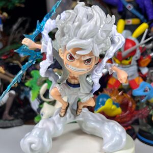 Mô Hình Luffy Gear 5 Ngầu Cầm Tia Sét 16cm - Mô Hình One Piece Chipi